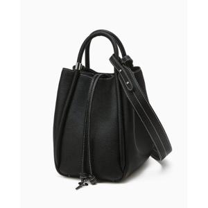 [헤지스ACC] 클래식 블랙 레더 토트겸 숄더백 HIBA5F184BK