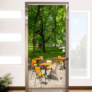 아트박스/꾸밈 cc026-나른한오후의카페_현관문방문시트지