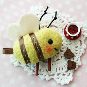 아트박스/꼬매기 봄날의 꿀벌 친구들 만들기 패키지- 옐로 꿀벌