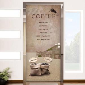 아트박스/꾸밈 tj050-로스팅커피카페_현관문시트지