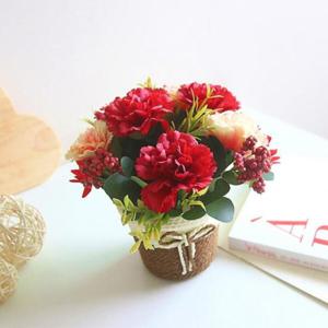 아트박스/위드마켓 프리티플 카네이션 조화 화분(레드)