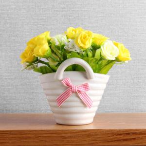 아트박스/위드마켓 장미 바구니 조화화분