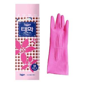 태화 고무장갑 단보 짧은중(M)x10켤레