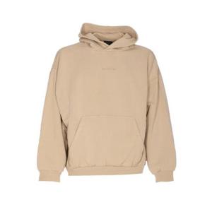 발렌시아가 미디엄 핏 후드 티셔츠 767877TSVP19661 Beige