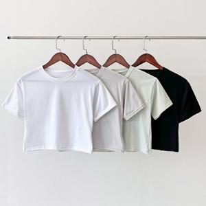 샵앤) 여성 크롭 반팔 티셔츠 WDM-WSH-GPPV60