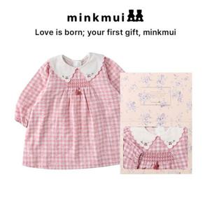 [밍크뮤]PK 쁘띠하트체크드레스 35A1240003 35A12-400-03 출산백일돌선물