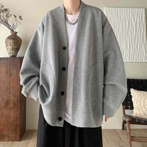 [와인앤쿡]남자 베이직 오버핏 데일리 가디건