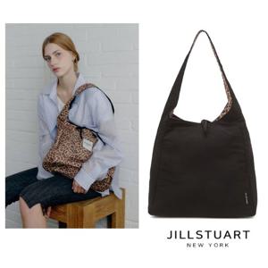 [질스튜어트] 블랙 나일론 원단 리버서블 숄더백 L JABA5F012BK