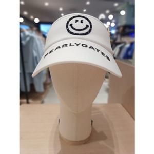 [파리게이츠] 25FW가을 여성 스마일 큐빅 디테일 선캡 (521E3CP002WH)