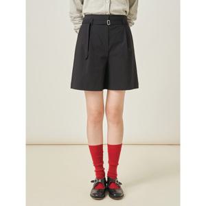 [빈폴레이디스] 벨티드 큐롯 쇼츠  블랙 (BF5725C135)