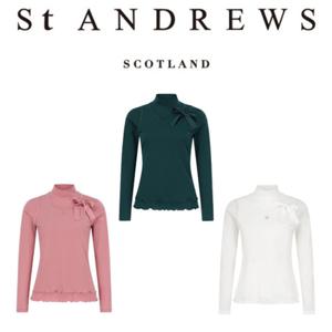 [세인트 앤드류스] 여성 탈착 스트랩 프릴 헴 레이어 티셔츠(821E3TR104)