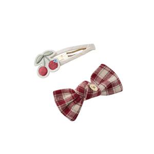 선물추천 [밍크뮤HP]25년F W (RD)쁘띠체리헤어핀SET (35A14-872-03)