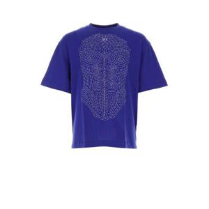 오프화이트 반팔 티셔츠 OMAA120S23 JER020 6901 Blue