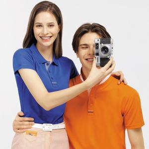 샵앤) 국산 여성 카라 단추안 줄무늬 쿨론 반팔 골프티셔츠 SC-WSH-G0019