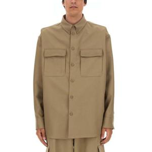 오프화이트 긴팔 셔츠 OMES005 F23FAB0036161 Beige