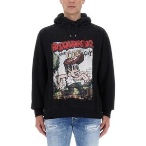 디스퀘어드2 후드 티셔츠 S71GU0598 S25516900 Black