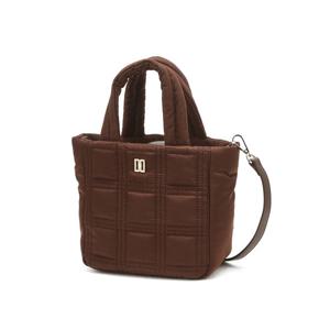 닥스 골프 여성 25FW ONLINE EXCLUSIVE 브라운 시즌백 패딩 토트백 DNGF5F969W2