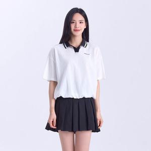 다운블로우-DBS4TWH2504-1W 여자프리밴딩 카라티셔츠 스포츠 스포츠웨어 카라 반팔 카라반팔 반팔카라 티셔츠 밴딩 프리 프리밴딩