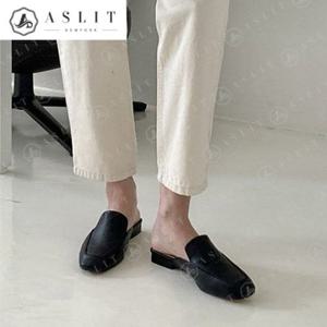 [애슬릿] 여성 스퀘어 스티치 사무실 뮬 블로퍼 1.5cm