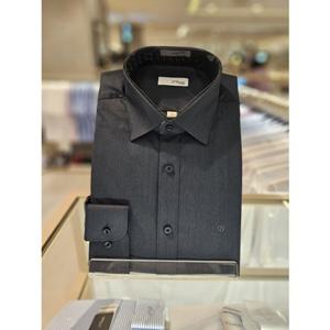 [듀퐁] (SE5FM11LS105SGE) 2025년FW 일반핏 구김없는 스트래치 딥그린 긴팔셔츠