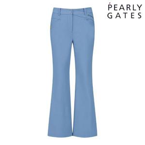 파리게이츠 (521E3PT101BL) 여성 솔리드 밴딩 세미 부츠컷 팬츠