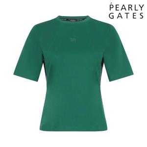 파리게이츠 (521E3TR104GN) 여성 배색 라인 냉감 반팔 티셔츠