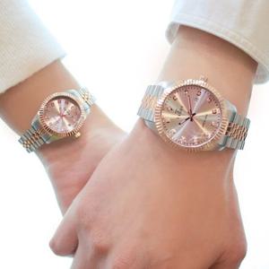 [TANDY] 탠디 럭셔리 커플 메탈 손목시계(오스트리아 스톤 식입) T-3909 6종중 택1