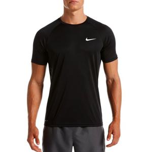 나이키스윔 NESSA586-001 남성 에센셜 숏슬리브 래쉬가드 블랙 - 남성 래쉬가드