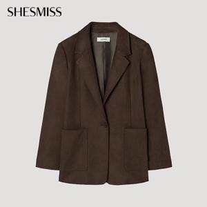 [쉬즈미스] 빅 포켓 스웨이드 자켓_SWWJKP32010_WI