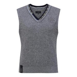 [세인트앤드류스]여성 배색 라인 별 심볼 캐시미어 니트 베스트 (821D3SV201MG)