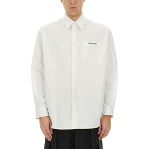 오프화이트 긴팔 셔츠 OMGE004 C99FAB0020110 WHITE