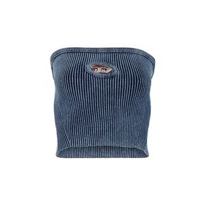 디젤 25FW 다크블루 M-CLARKSVILLEX-C 슬리브리스 탑 A14813 0ANAH 8AT