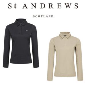 [세인트 앤드류스] 여성 별 심볼 로즈 레이스 카라 티셔츠(821E3TO111)