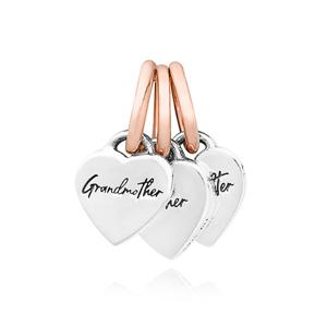 판도라 782648C00 스플리터블 패밀리 제너레이션 오브 하트 펜던트 겸 댕글 참