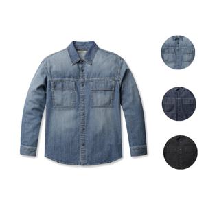 [폴햄]남성) 플랩 포켓 데님 셔켓 PHF4WC1049