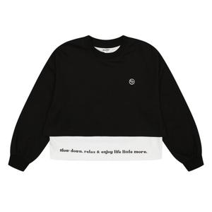 에꼴리에 여아 레이어드 레터링 티셔츠 23C5453_BK