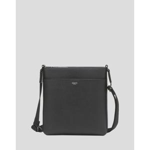 [헤지스]블랙 로고배색 가죽 크로스백 HJBA5F892BK