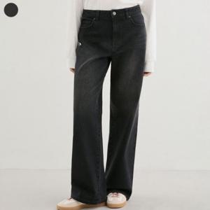 [게스(진)]여성 흑청 와이드 YP3D9135