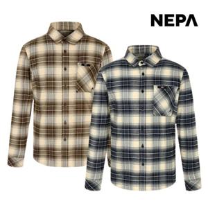 네파 남성 체크 셔츠 레귤러핏 가을 카라 남방 등산 아웃도어 7J51541