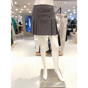 [파리게이츠] 25FW가을 여성 카고 디테일 플리츠 스커트 (521E3PC202GY)