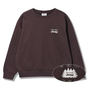 [지프] 등판 프린트 맨투맨 (JQ3TSU891BR)