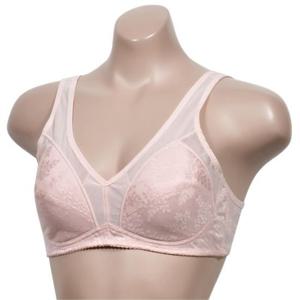 여성 플라워 자가드 노와이어 노몰드 브라 스포티한패
