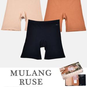 물랑루즈 부드러운 면스판 3매입 여성용 롱 드로즈 팬