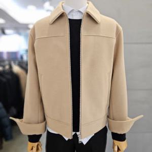 [바쏘]남자 가을 겨울 베이지 모직 블루종 점퍼 WSAFZ4UA16A