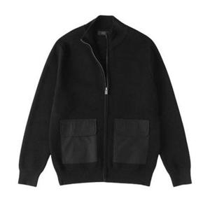 [빠니깔레]MARIO하이넥블루종 집업니트가디건 m-init71bk