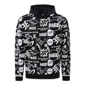 [마스터바니에디션] (411E3SR308)남성 탈착 후드 로고 자카드 긴팔 니트