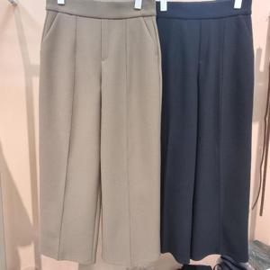 라티움 HC34 국내생산 신축성좋은 허리히든밴딩 일자통 가을슬랙스바지 T2533Pt12