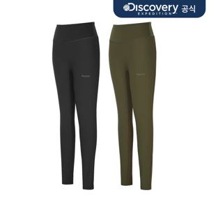 [디스커버리] 여성 우븐 하이브리드 기모 레깅스 2종 택1  DWLG92056-SET