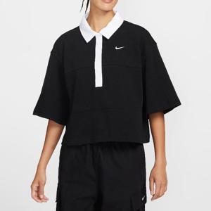 나이키반팔티 SQJ IB2154-010 여성 오버사이즈 반팔 폴로 탑