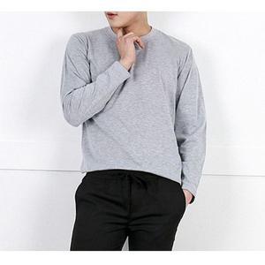 국내생산 남성 라운드 심플 긴팔티 기본 티셔츠 남자면티셔츠
